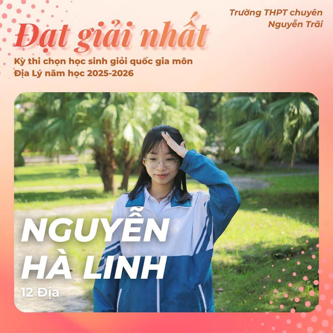 Những chủ nhân của giải Nhất HSG Quốc gia năm học 2025 – 2026